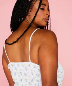 New Girl Order HELLO KITTY DITSY CROP CAMI CURVE Tops