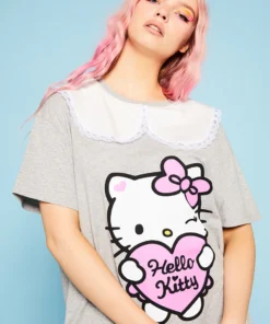 New Girl Order Tops Hello Kitty Collar T-shirt Dress