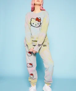 New Girl Order Hello Kitty Tie Dye Joggers