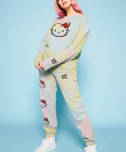 New Girl Order Hello Kitty Tie Dye Joggers
