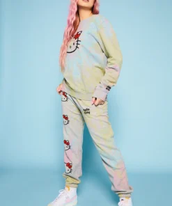 New Girl Order Hello Kitty Tie Dye Joggers