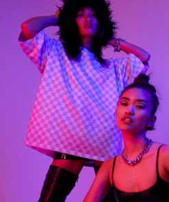 New Girl Order Checkerboard Tee