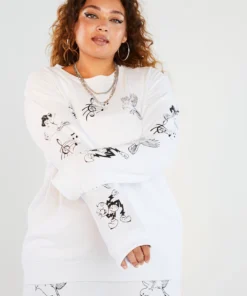 New Girl Order Classic Cartoon Sweat Curve Tops