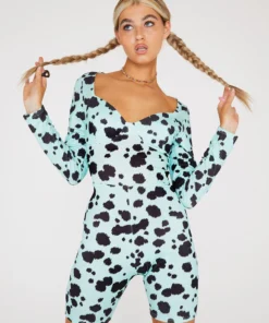 New Girl Order Dalmation Long Sleeve Unitard