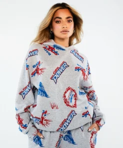 New Girl Order Tops SPORT LOGO HOODIE