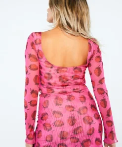 New Girl Order STRAWBERRY MESH TOP Tops