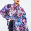 New Girl Order Tops MARBLE FLEECE SHIRT