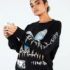 New Girl Order PAPILLON METAL SWEATSHIRT Tops