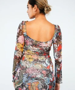 New Girl Order FLORAL FISH MINI SKIRT