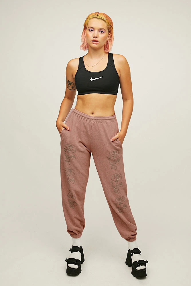 New Girl Order Glitter Rose Joggers Tops 1 New Girl Order Glitter Rose Joggers Tops