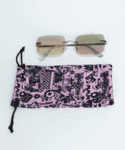 New Girl Order DIAMANTE SUNGLASSES WITH RAINBOW MIRROR LENS NEW IN