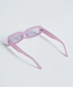 New Girl Order 90S RECTANGLE SUNGLASSES IN COLOURDRENCH LILAC
