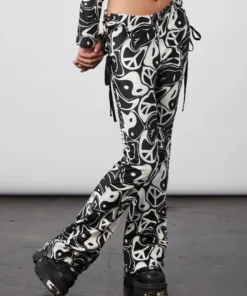 New Girl Order YIN YANG VELOUR FLARES