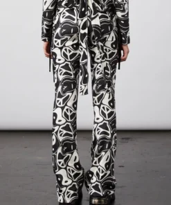 New Girl Order YIN YANG VELOUR FLARES