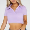 New Girl Order Fluffy Polo Top