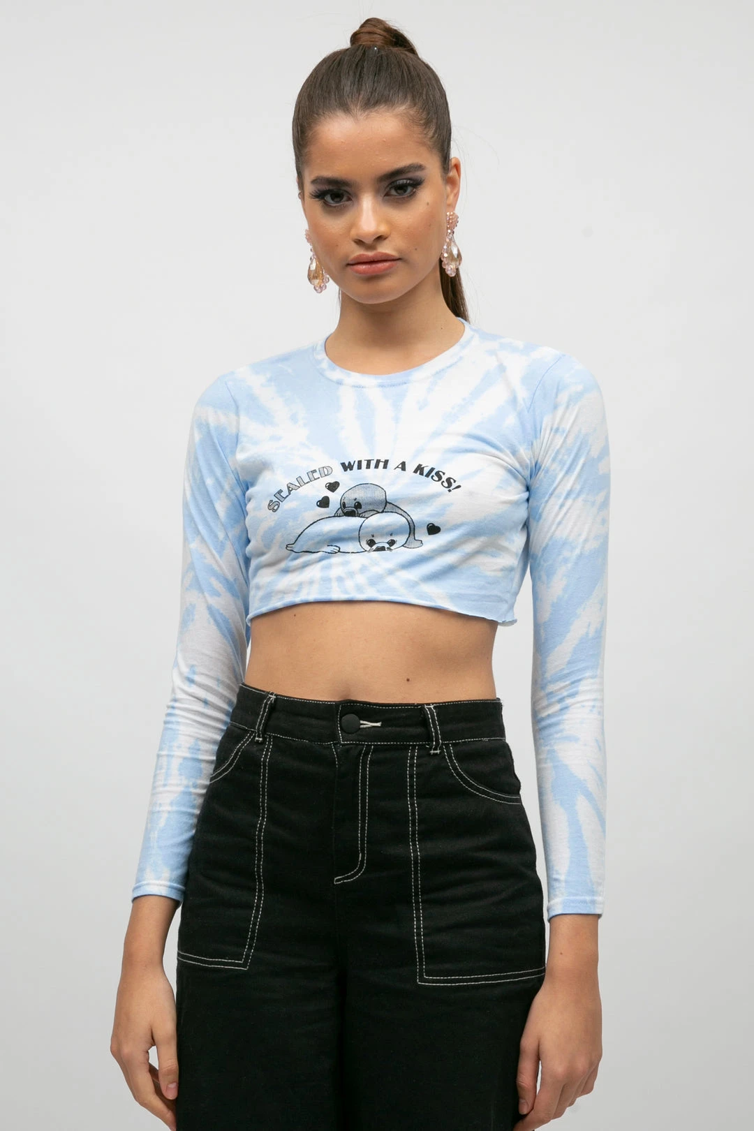 New Girl Order Tops Sealed With A Kiss Long Sleeve Super Crop Top 1 New Girl Order Tops Sealed With A Kiss Long Sleeve Super Crop Top