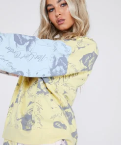 New Girl Order Tops Bear Panel Sweat 11 New Girl Order Tops Bear Panel Sweat